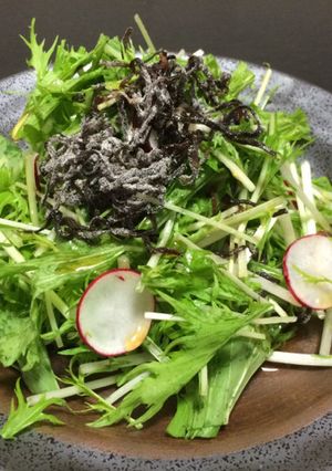 簡単 めちゃうま 水菜のサラダ-レシピのメイン写真