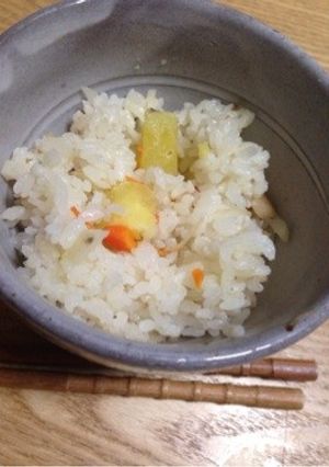 芋ご飯^o^簡単☆芋の味わいが美味しい！-レシピのメイン写真