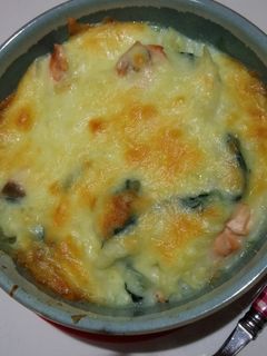 秋鮭とほうれん草のグラタン-レシピのメイン写真