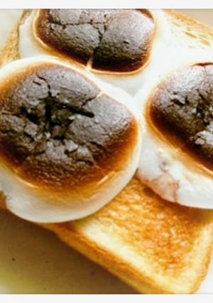 焼きちょこマショマロ♡トースト💗-レシピのメイン写真