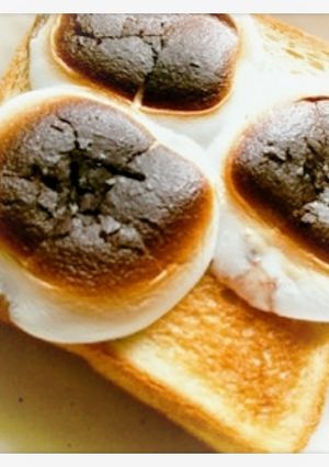 焼きちょこマショマロ♡トースト💗-レシピのメイン写真