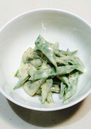 ささげのマヨごまドレッシング和え-レシピのメイン写真
