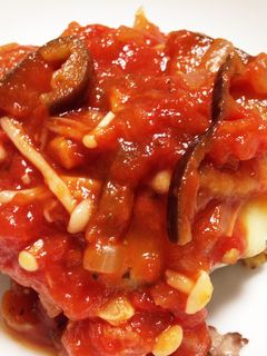 チーズonハンバーグ*トマトソース-レシピのメイン写真