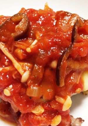 チーズonハンバーグ＊トマトソース-レシピのメイン写真