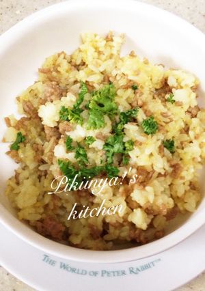 簡単☆カレー風味のひき肉チャーハン-レシピのメイン写真
