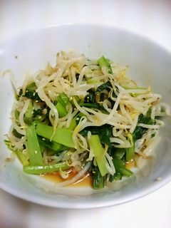 小松菜ともやしの簡単おひたし-レシピのメイン写真