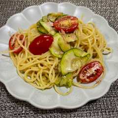 รูปของ 夏野菜の冷製パスタ