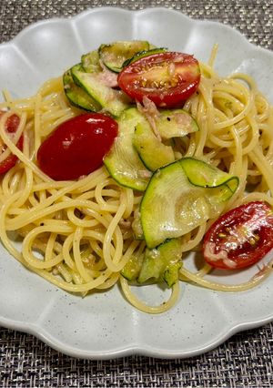 夏野菜の冷製パスタ-レシピのメイン写真