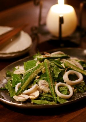 イカと水菜のサラダ-レシピのメイン写真