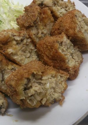 舞茸ﾒﾝﾁ-レシピのメイン写真