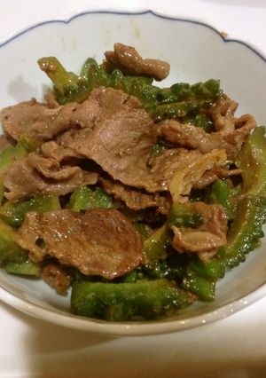 ゴーヤと牛肉のオイスターソース炒め-レシピのメイン写真