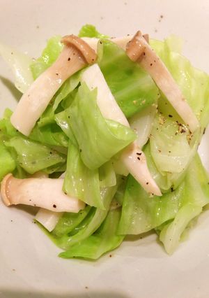 きのことキャベツのレモンソース和え-レシピのメイン写真