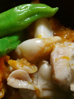 南瓜・鶏肉・しし唐のニンニク風味煮-レシピのメイン写真