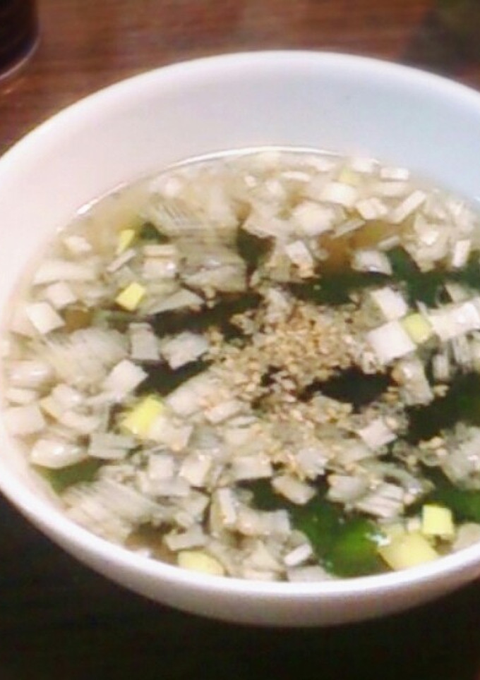 火も計りもいらない中華風わかめスープ-レシピのメイン写真