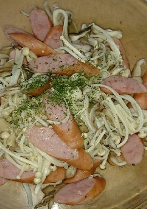 きのことソーセージのレンジでチン！-レシピのメイン写真