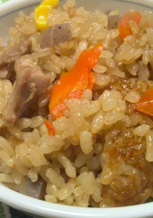 ひとり暮らしの炊き込みご飯-レシピのメイン写真