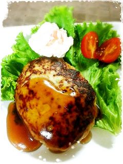 豚挽き肉で簡単つくねバーグ-レシピのメイン写真