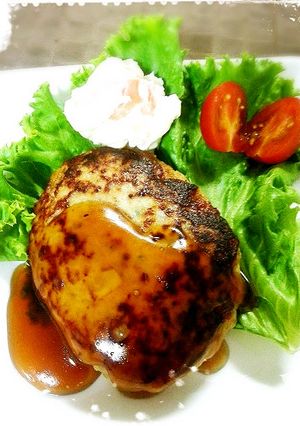 豚挽き肉で簡単つくねバーグ-レシピのメイン写真