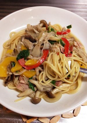 キノコたっぷりパスタ-レシピのメイン写真