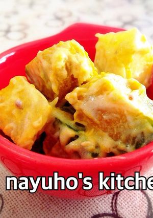 絶品秋味♪カボチャとサツマイモのサラダ-レシピのメイン写真