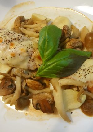 フライパンいらず！鮭ときのこのチーズ焼き-レシピのメイン写真
