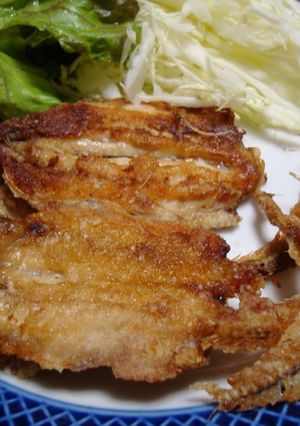 フライパンで☆鰯の竜田揚げ＆骨せんべい♪-レシピのメイン写真
