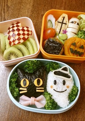 お弁当パーティーにハートチェックリンゴ♡-レシピのメイン写真