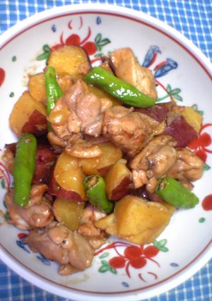 鶏肉とさつまいもの煮物-レシピのメイン写真