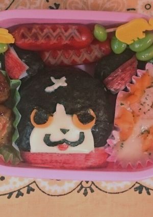 妖怪ウォッチ フユニャン キャラ弁-レシピのメイン写真