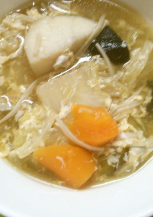 里芋と 白菜 卵の とろとろ煮♡ 中華風-レシピのメイン写真