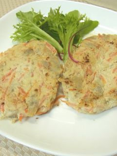 鶏ごぼうハンバーグ-レシピのメイン写真