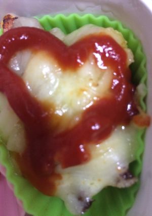 彩りスクランブルの焦がしチーズのせ-レシピのメイン写真