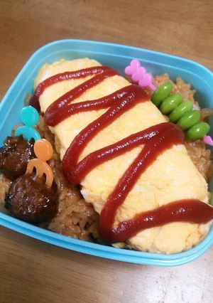 忙しい朝でも簡単！オムライス弁当♡-レシピのメイン写真