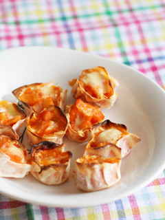 餃子の皮でトマポテチーズ焼き-レシピのメイン写真