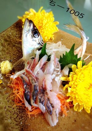 鯵の刺身＊お造り~おもてなしに-レシピのメイン写真