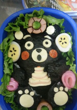 くまモン キャラ弁-レシピのメイン写真