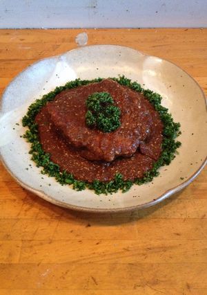 鶏モモ肉のソテー、味噌バターソース掛け-レシピのメイン写真