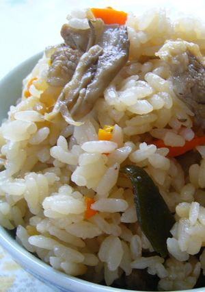 豚バラ肉たきこみご飯：レオン亭-レシピのメイン写真