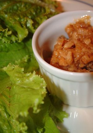 鶏味噌レタス巻き-レシピのメイン写真