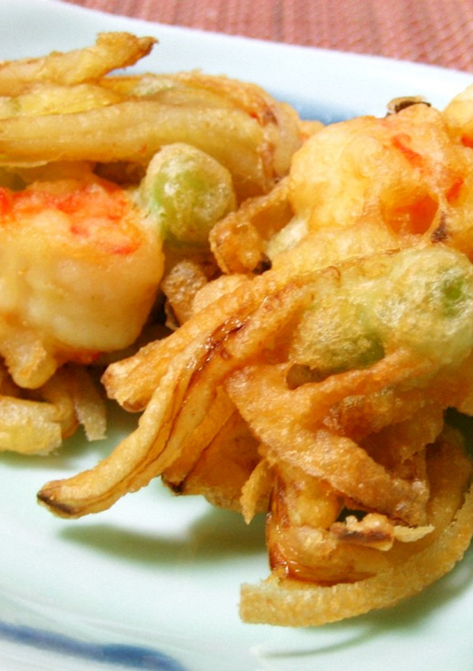 しお豆とえびのかきあげ-レシピのメイン写真