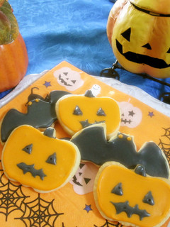 ハロウィン仕様のアイシングクッキー-レシピのメイン写真