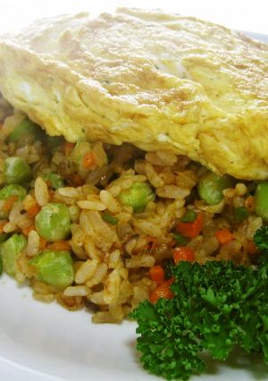 しお豆と野菜たっぷりオムライス-レシピのメイン写真