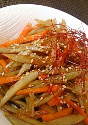 きんぴらごぼう☆簡単＆定番給食の味♪-レシピのメイン写真