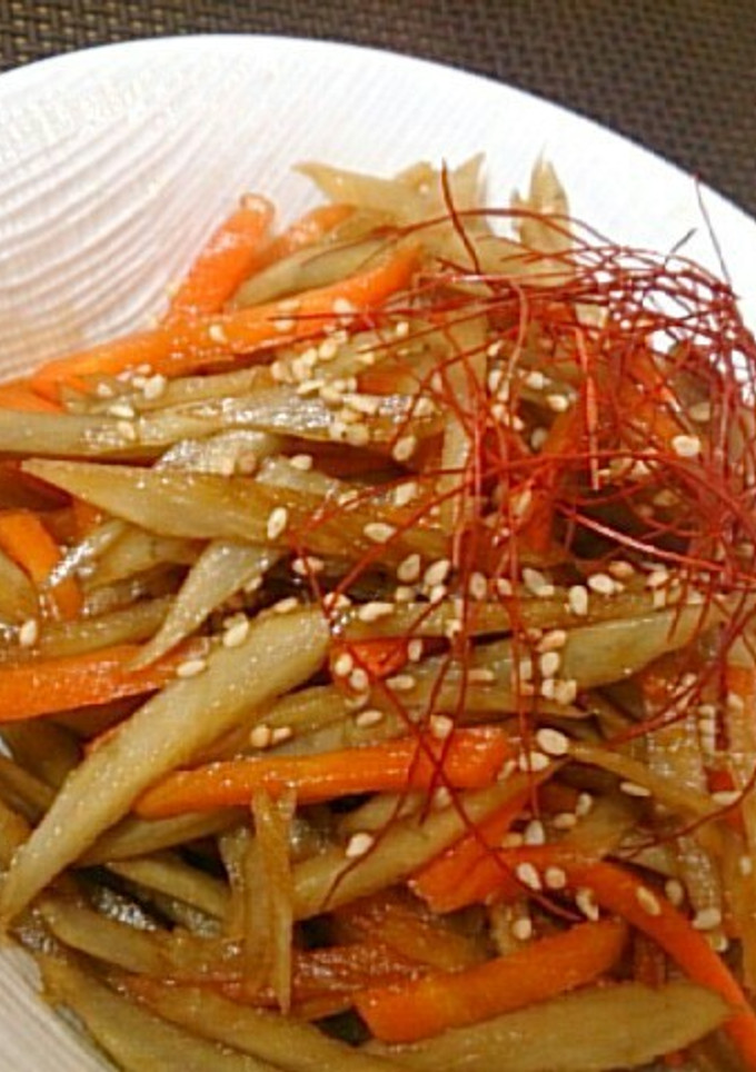 きんぴらごぼう☆簡単＆定番給食の味♪-レシピのメイン写真