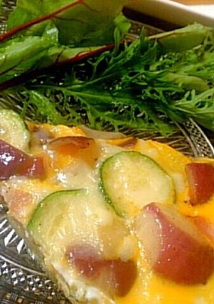 ベーコン＆ズッキーニのオムレツ☆朝食に♪-レシピのメイン写真