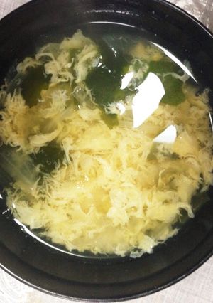 簡単！かき玉汁の卵が沈まないコツ-レシピのメイン写真