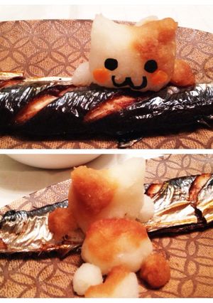 秋刀魚の大根おろしアート-レシピのメイン写真