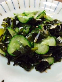 簡単〜わかめと胡瓜としらすの酢の物〜-レシピのメイン写真