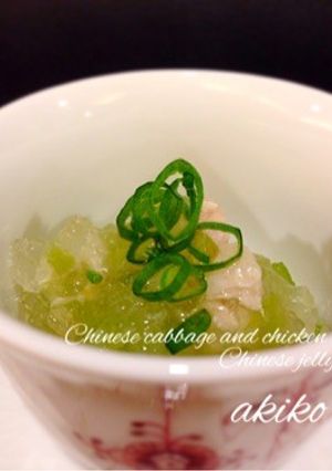 白菜と鶏の中華風ジュレ-レシピのメイン写真
