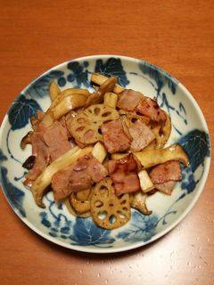 簡単!エリンギと蓮根の醤油にんにく炒め-レシピのメイン写真
